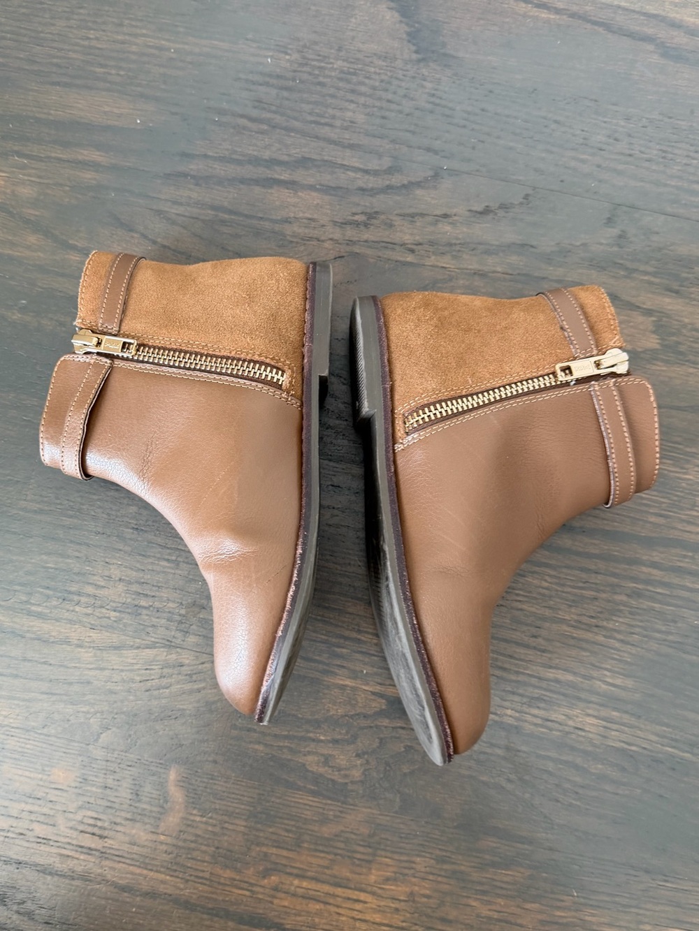 Janie and Jack Leather & Suede Ankle Boots - Picture 6 of 8